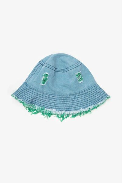Denim Bucket Hat | Green
