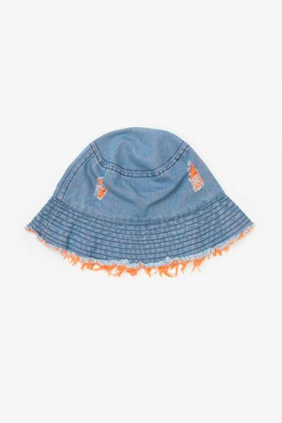 Denim Bucket Hat | Orange