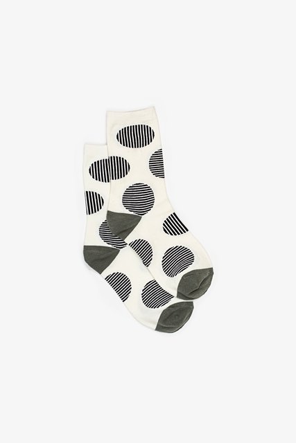 Striped Spot Sock | White - ANTLER NZ