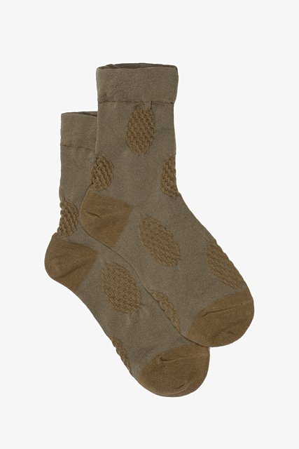 Textured Spot Sock | Khaki - ANTLER NZ