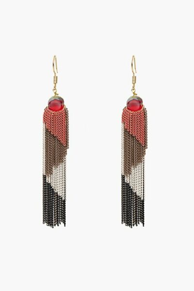 Downtown Chain Earring | Pink