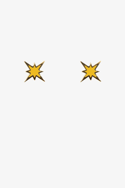 Gold Star Earring | Yellow
