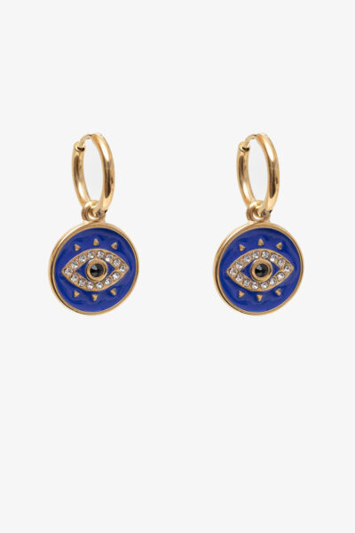 Antler Er25 Mee C Mystic Evil Eye Huggie Earring Cobalt 1200x1800px Copy