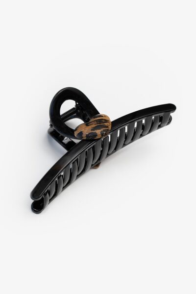 Antler Ah25 Lhc Leopard Heart Black Claw Clip 1024px