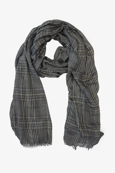 Antler Aw25 Spf Serene Plaid Forest Noir Scarf 1024px
