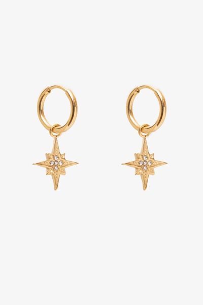 Antler Ew25 022g Stellar Star Huggie Gold Earring 1024px