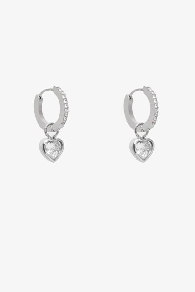 Antler Ew25 025 Sweetheart Huggie Silver Earring 1024px
