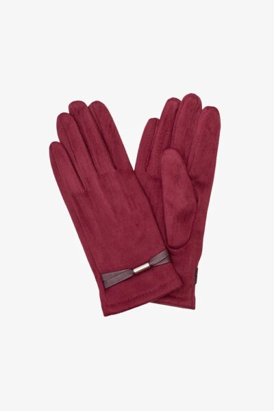 Antler Ag26 Mgm Mademoiselle Suedette Gloves Merlot 1024px