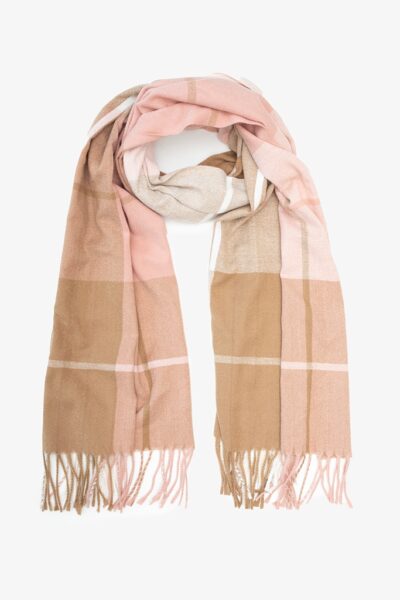 Antler Aw26 050 Caramel Blush Check Scarf 1024px