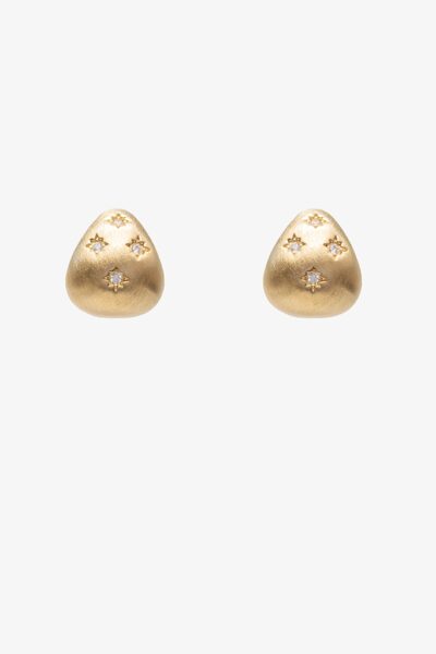 Antler Er26 027 G Front Set Teardrop Earring Gold 1024px